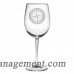 Longshore Tides Cantillo Compass Rose 19 oz. All Purpose Stemmed Wine Glass LNTS4643